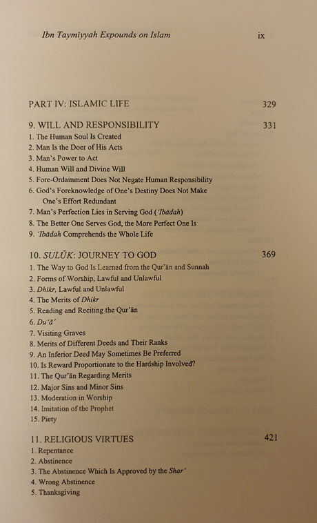 Ibn Taymiyyah Expounds On Islam : Selected Writings Of Ibn Taymiyyah On Islamic Faith Life And Society - English_Book