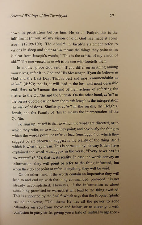 Ibn Taymiyyah Expounds On Islam : Selected Writings Of Ibn Taymiyyah On Islamic Faith Life And Society - English_Book