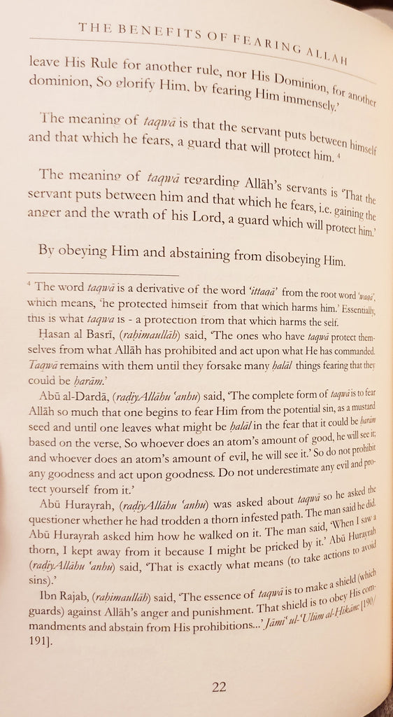 The Benefits of Fearing Allah - English Translation of - English_Book