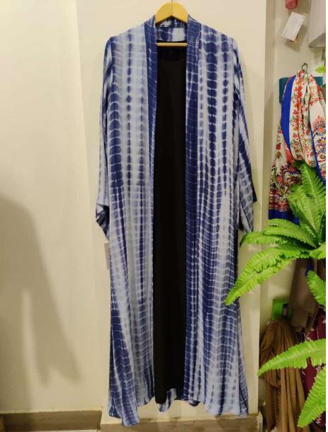 Tie n Dye Kimono - Ink Blue - Clothing