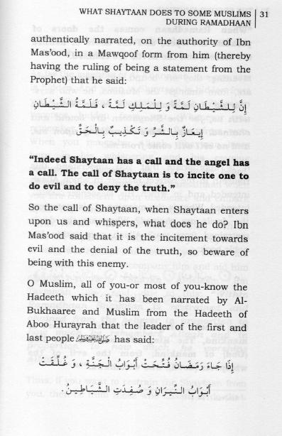What Shaytaan Does To Some Muslims During Ramadhaan ? - English_Book
