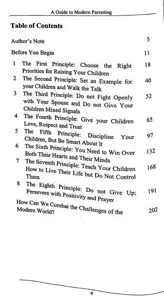 A Guide To Modern Parenting - TOC - 1