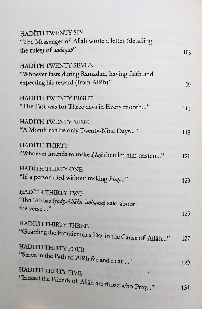 Forty Hadith on Islam : Its Creed Pillars Lawful & Unlawful Piety and Righteousness With Commentary - English_Book