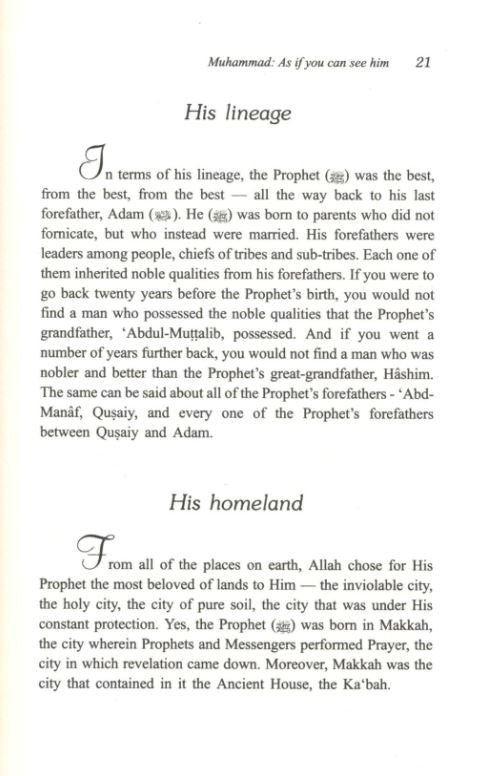 Muhammad As If You Can See Him - English Book