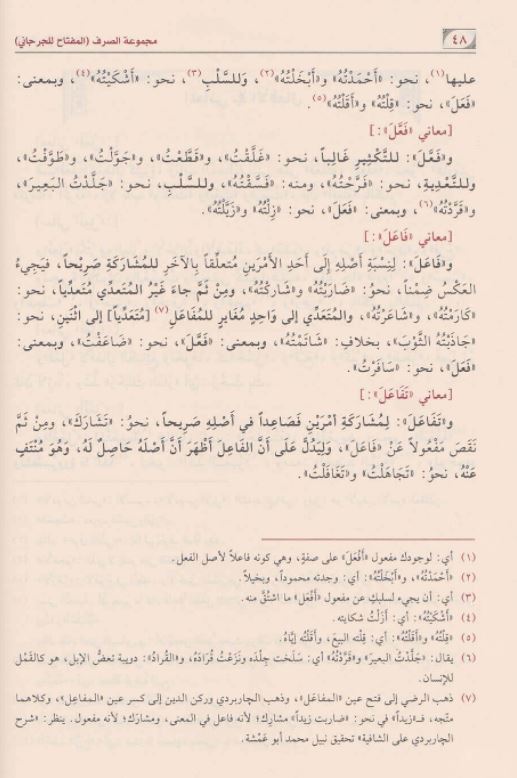 مجموعة الصرف وشروحها وحواشيها - طبعة دار نور الصباح - Arabic Book