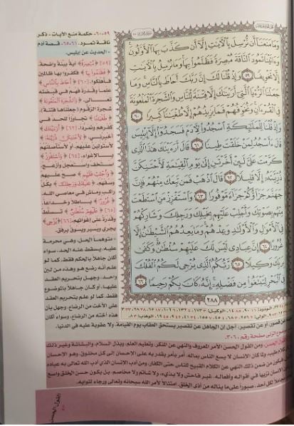 مصحف التفسير الموضوعي لايآت القرآن الكريم - طبعة دار التقوي - Jumbo (34.5 cm × 25 cm) - Mushaf