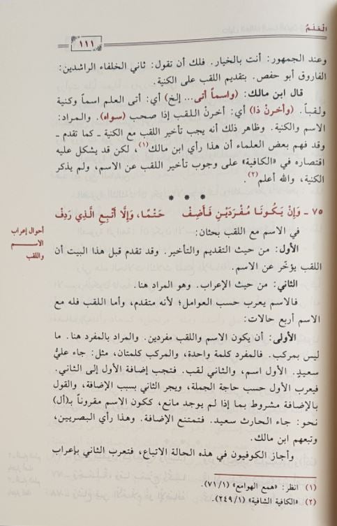 دليل السالك الي الفية ابن مالك - طبعة دار ابن الجوزي - Arabic Book