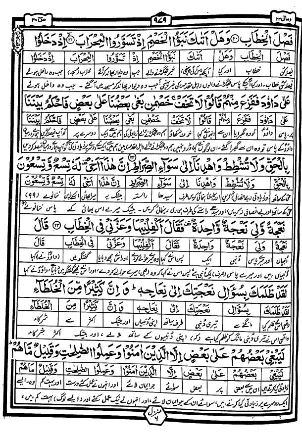 آسان ترجمہ قرآن مجید - قرآن لفظى ترجمه - Sample Page - 3