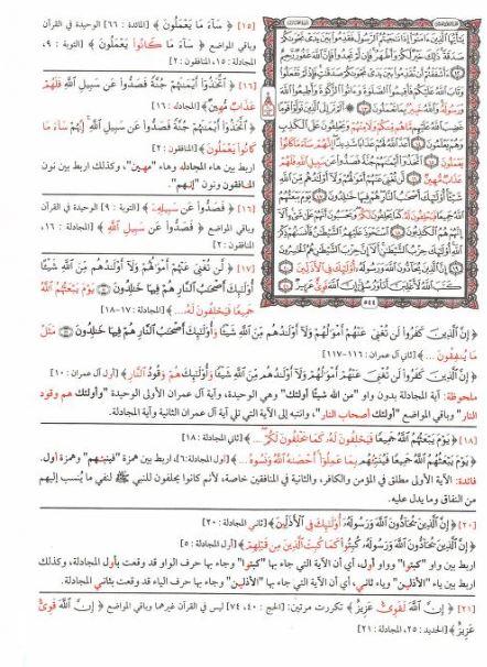مصحف التبيان المفصل لمتشابهات القرآن - Mushaf