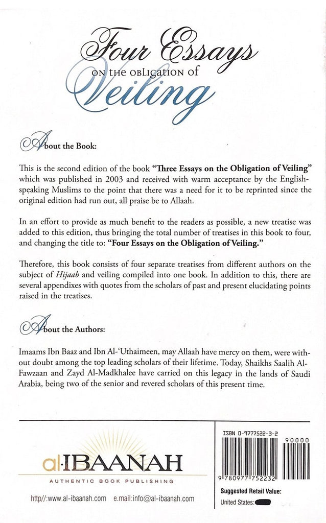 Four Essays On The Obligation Of Veiling - English_Book
