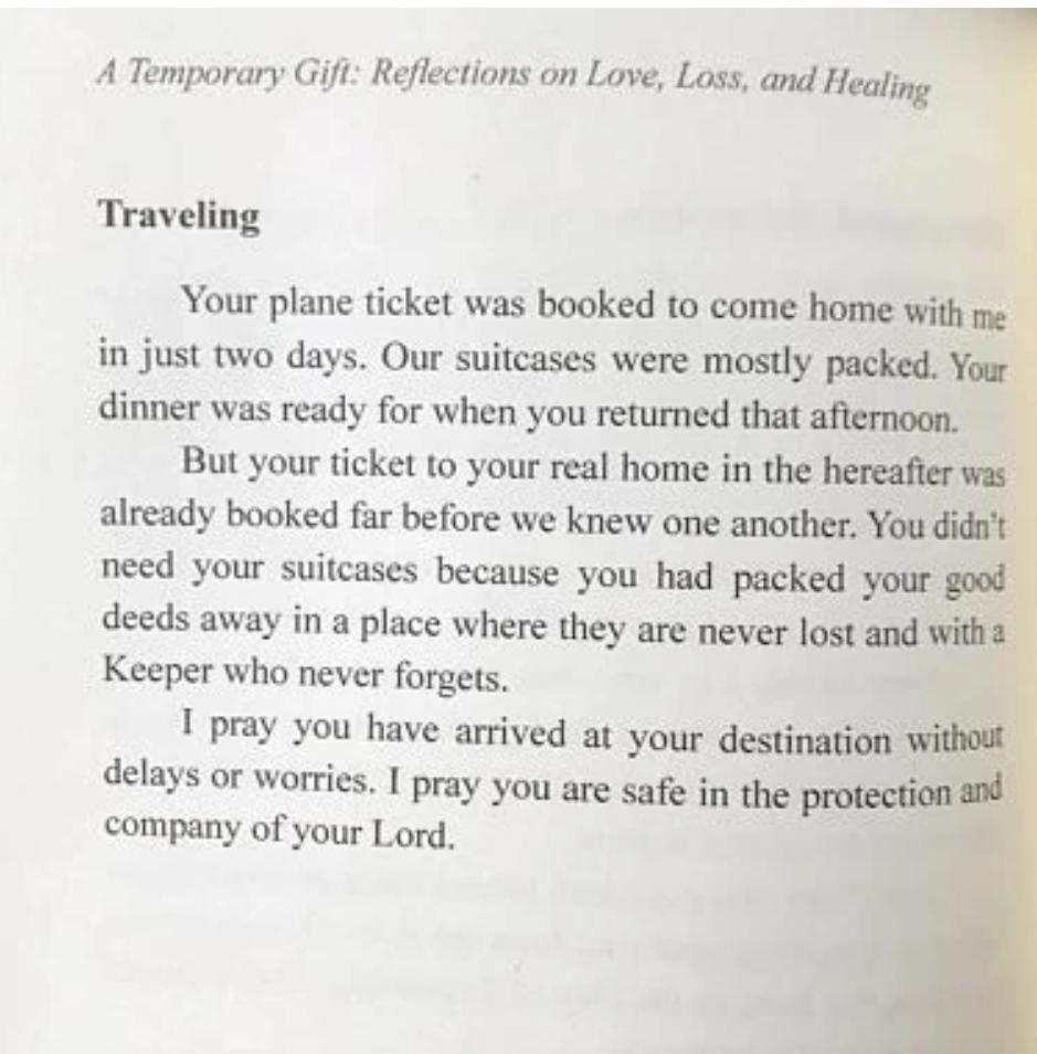A Temporary Gift : Reflections on Love Loss and Healing - English_Book