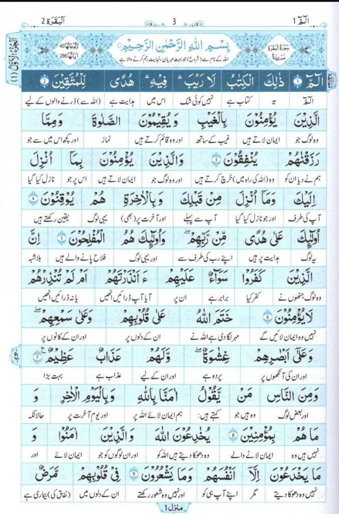 معانی القرآن الکریم: لفظ بہ لفظ رواں اردو ترجمہ