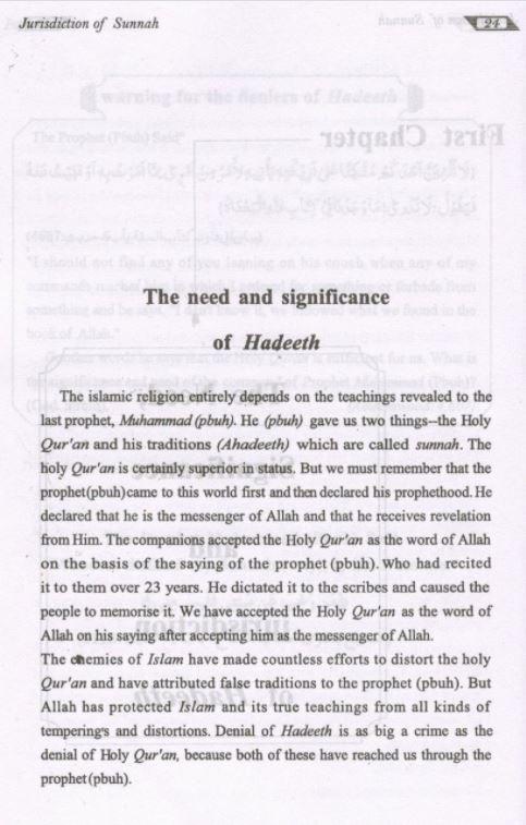 Significance and Classification of Hadeeth - English_Book
