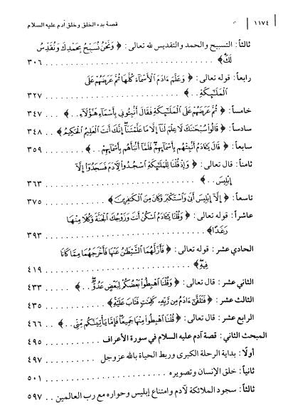 قصة بدء الخلق وخلق آدم عليه السلام - TOC - 2
