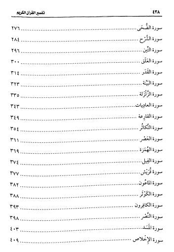 تفسير القرآن الكريم جزء عم - TOC - 2