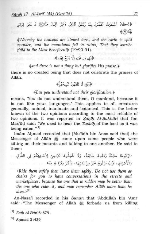 Tafsir Ibn Kathir - Abridged English Translation - English Book