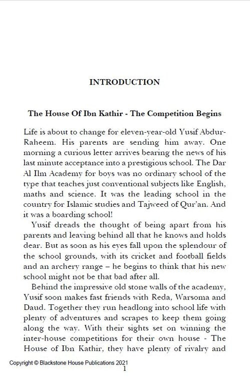 Teaching Resource - The House of Ibn Kathir - The Copetition Begins - Introduction