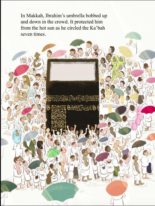 The Green Dinosaur Umbrella - A Hajj Story by Amina Banawan - Sample Page 1