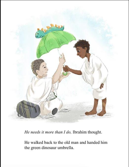 The Green Dinosaur Umbrella - A Hajj Story by Amina Banawan - Sample Page 3