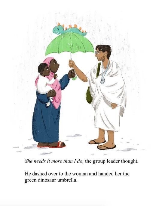 The Green Dinosaur Umbrella - A Hajj Story by Amina Banawan - Sample Page 5