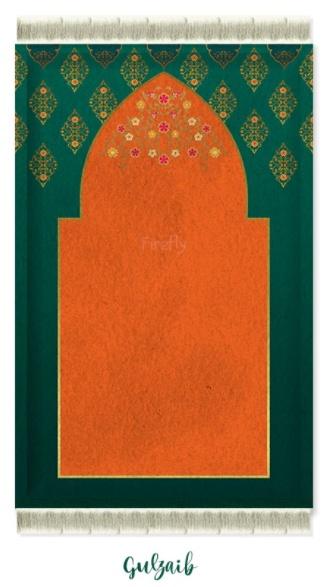 Gulzaib Prayer Mat - Adult Size (27 in × 40 in) - Prayer Mats